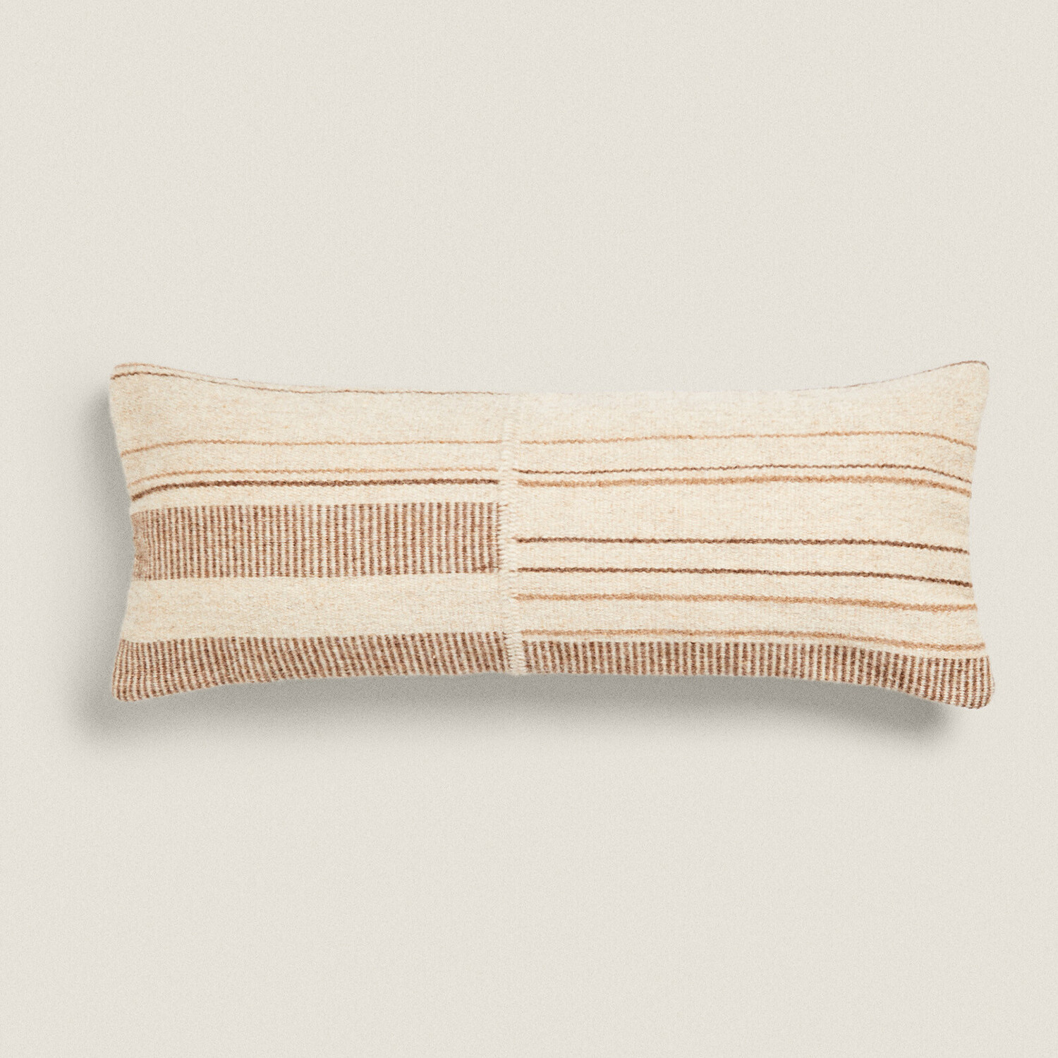 

Чехол для подушки Zara Home Lined Wool Blend, бежевый