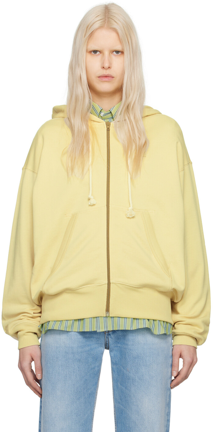 

Желтый худи на молнии Acne Studios