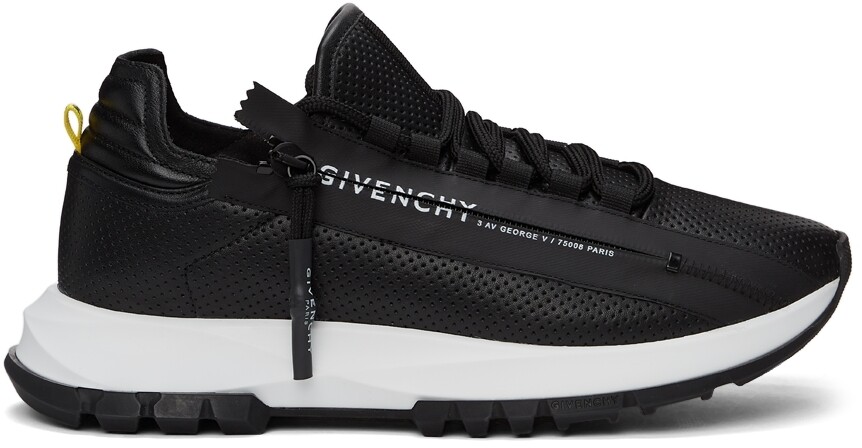 

Черные низкие кроссовки на молнии Spectre Runner из перфорированной кожи Givenchy