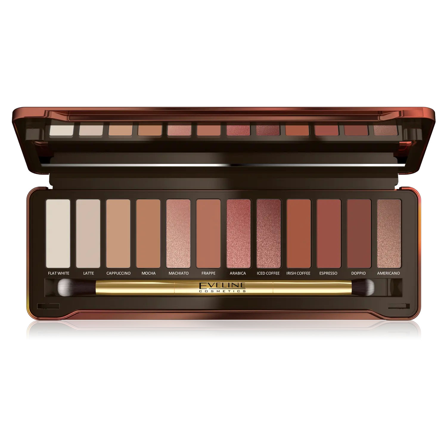 

Eveline Cosmetics Charming Mocha палетка теней для век 01, 15,6 г