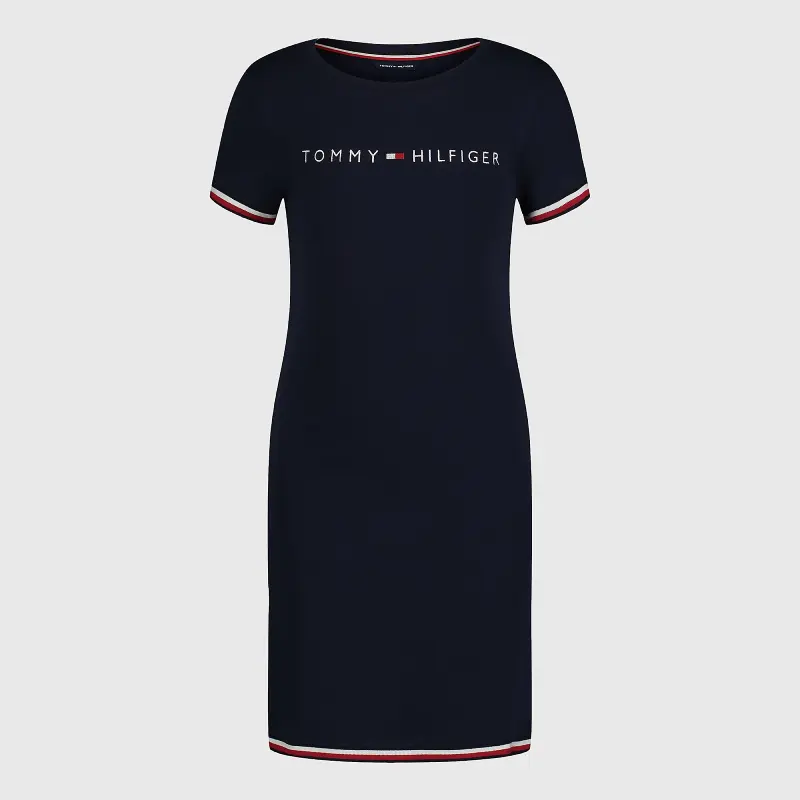 

Платье-футболка Tommy Hilfiger Big Kids' Logo Bodycon, темно-синий