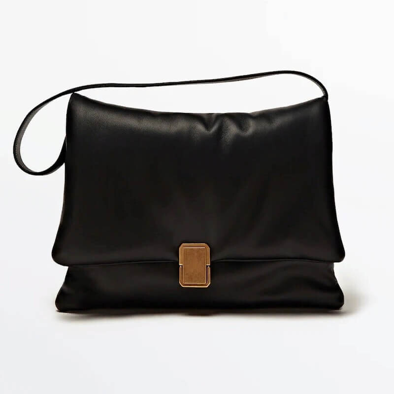 

Сумка Massimo Dutti Padded Nappa Leather, черный