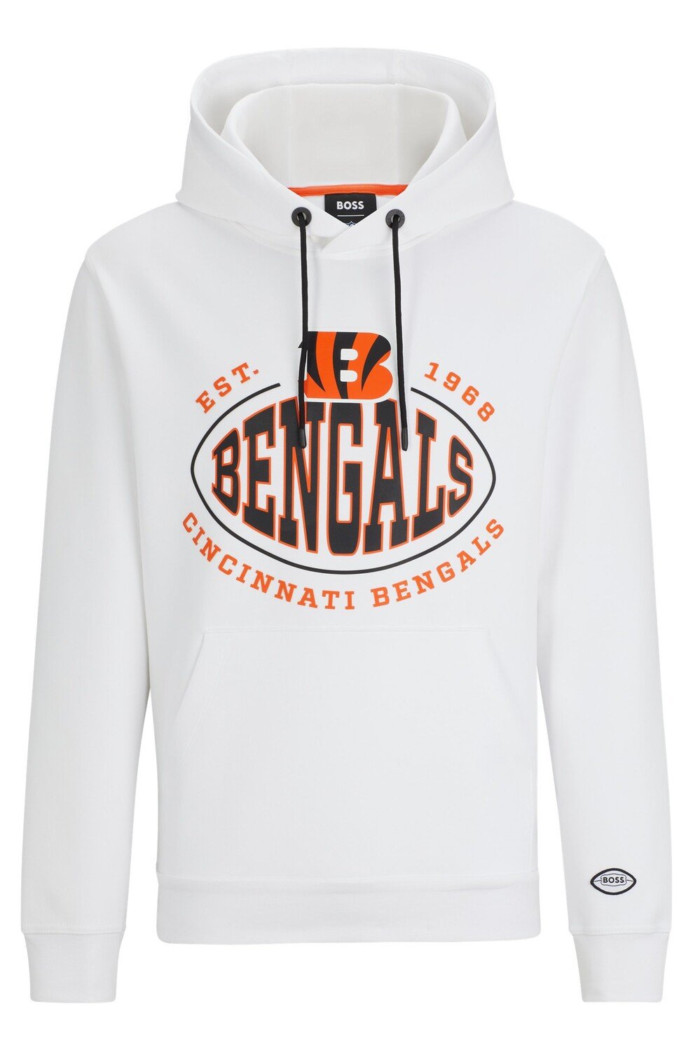 Толстовка Boss X Nfl Cotton-blend With Collaborative Branding, Bengals