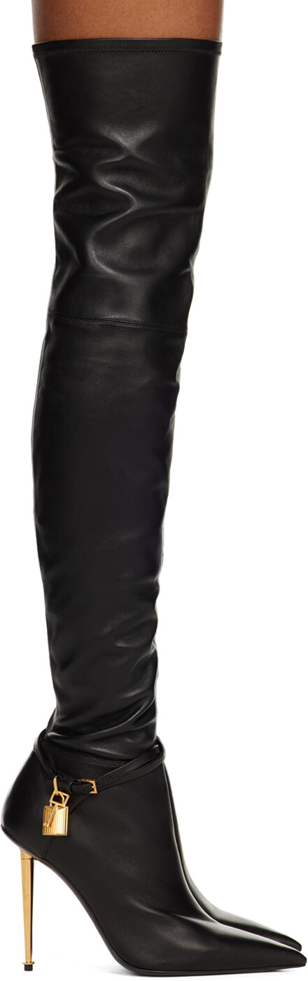 

Черные ботфорты с замком TOM FORD
