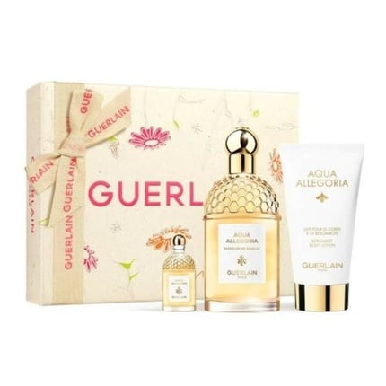 

GUERLAIN Aqua Allegoria Mandarine Basilic EDT 125 мл с лосьоном для тела и спреем для путешествий