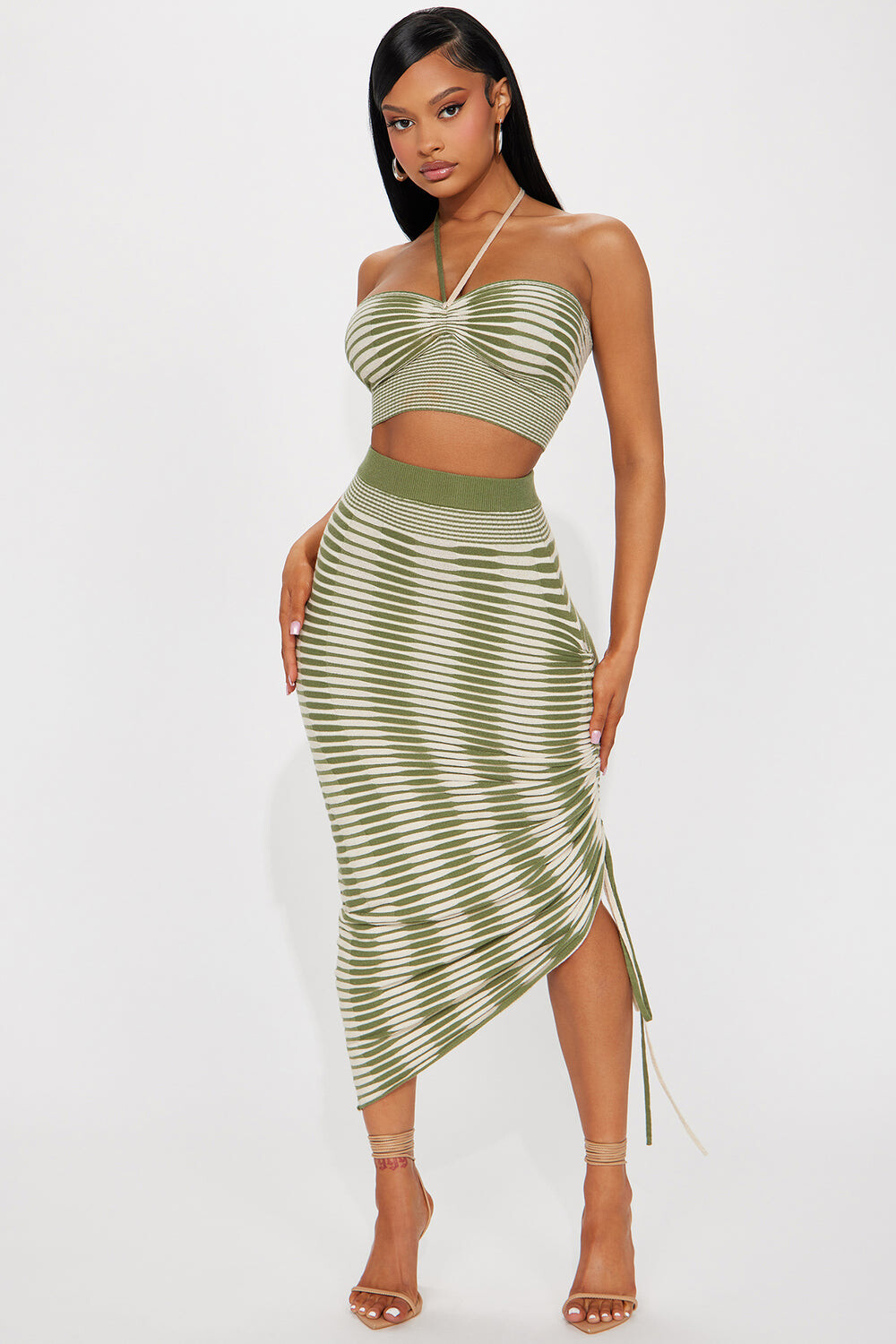 

Юбка Fashion Nova S2P114, оливковый