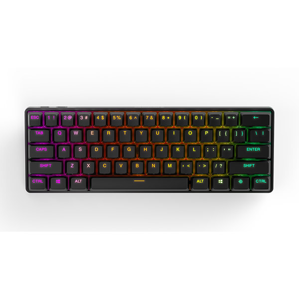 Беспроводная игровая клавиатура SteelSeries Apex Pro Mini (60%), черный midi клавиатура alesis q mini