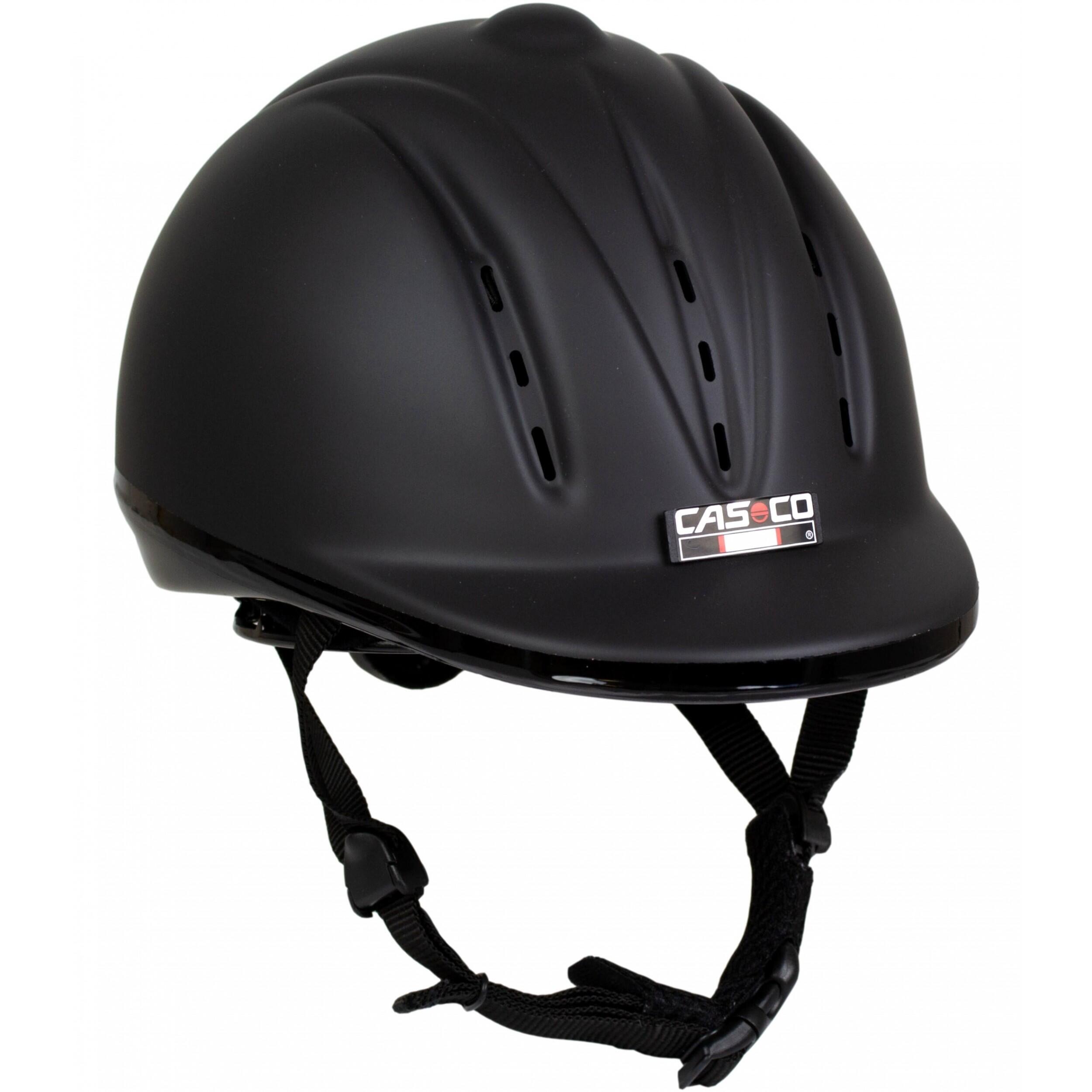 цена Шлем матовый Casco Youngster для верховой езды, черный