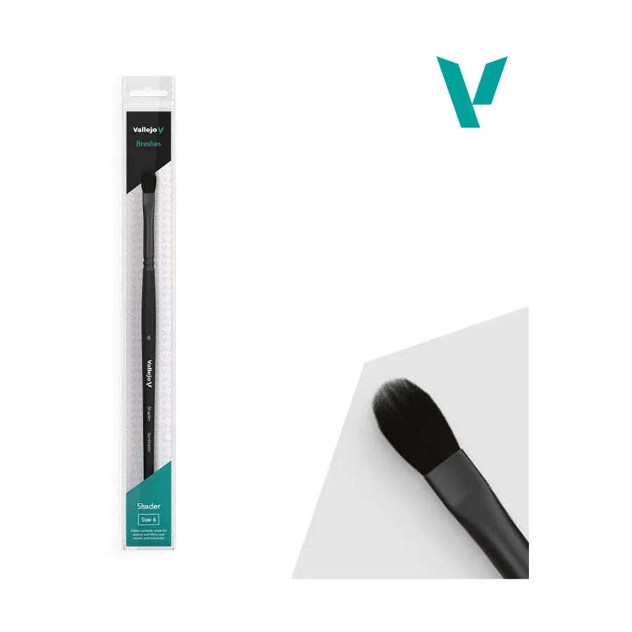 

Шейдер Filbert Flat Synthetic #6, Paint Brushes - Round Handle (Vallejo)