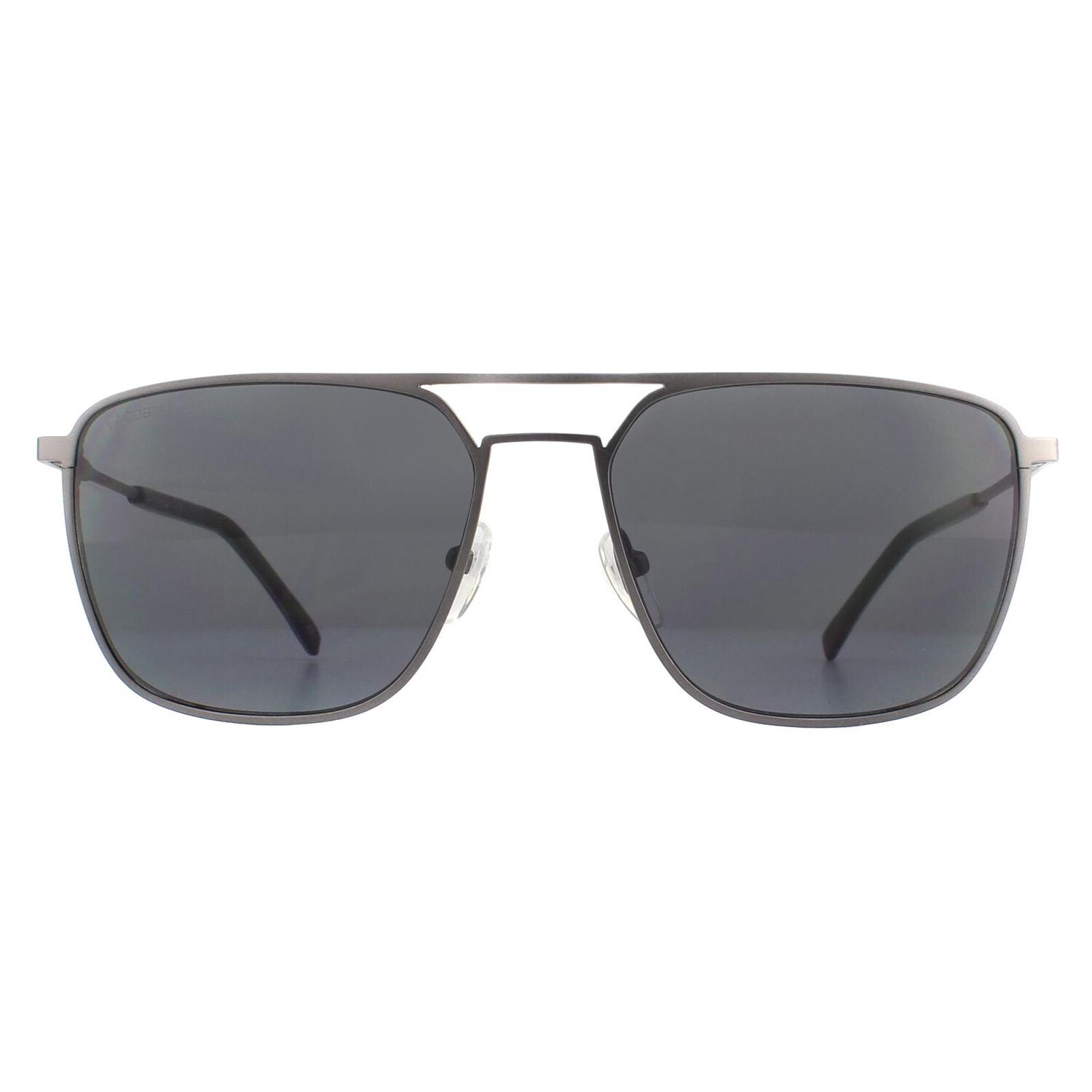 

Солнцезащитные очки aviator из матовой бронзы Lacoste, серый