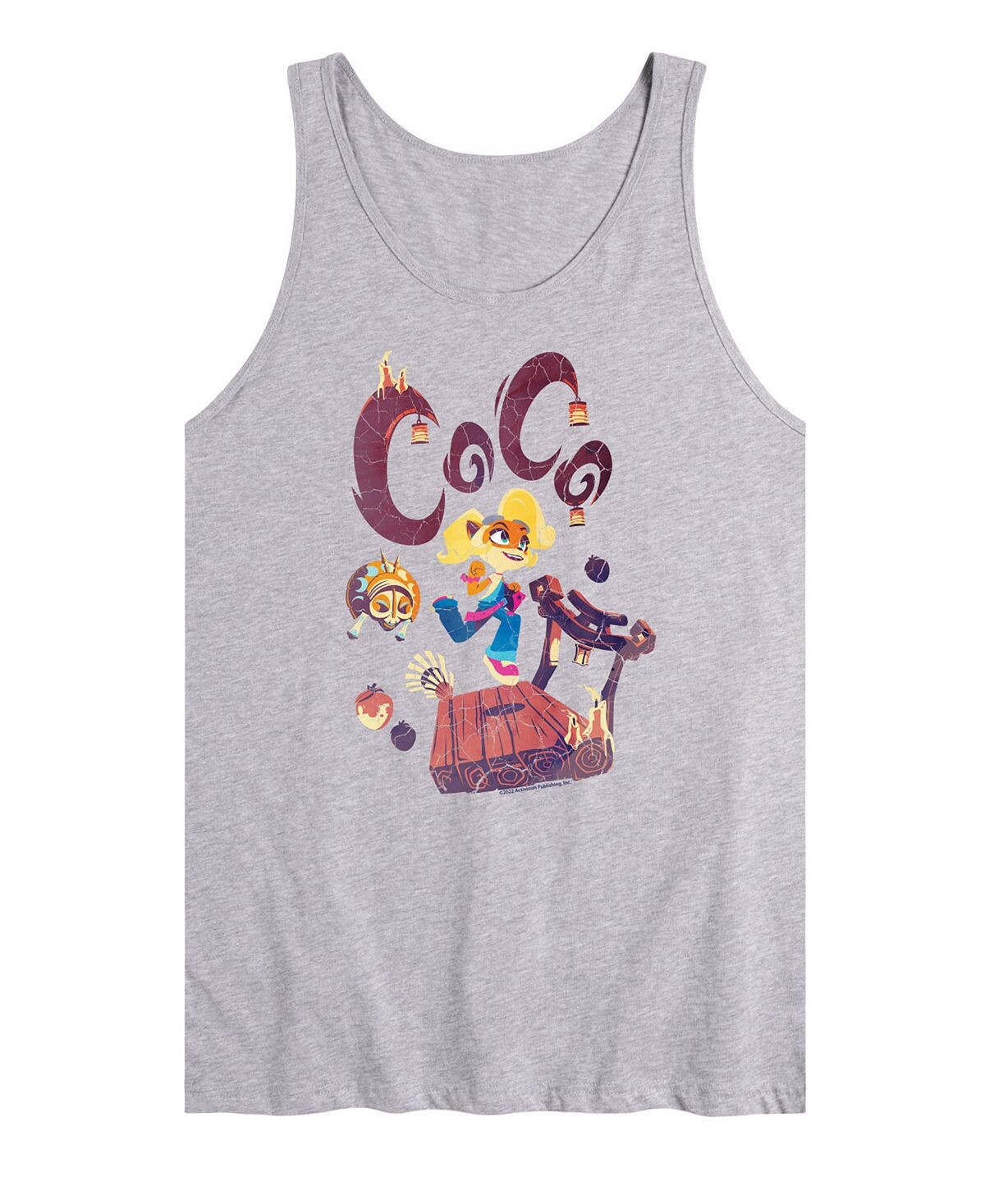 

Мужская майка crash bandicoot coco AIRWAVES, серый