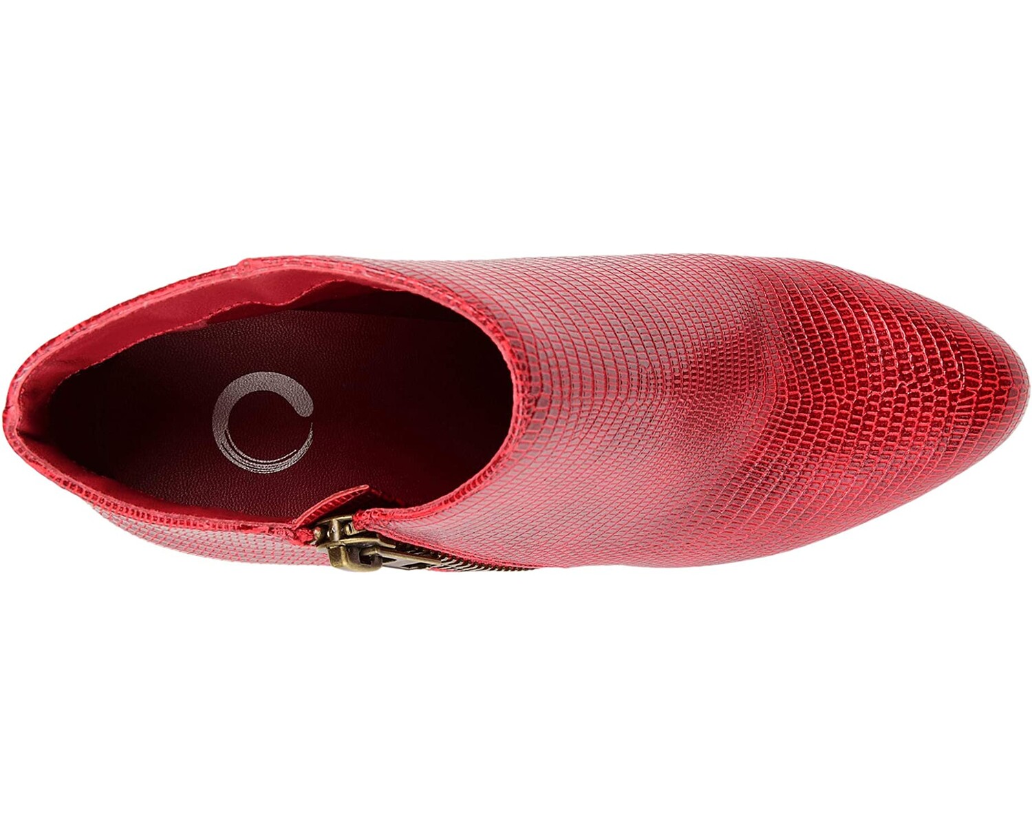 

Ботинки Comfort Foam Glam Wedge Bootie Journee Collection, красный