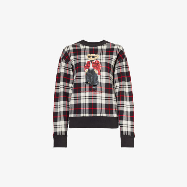 

Толстовка из смесового хлопка с фирменным принтом Polo Ralph Lauren, черный