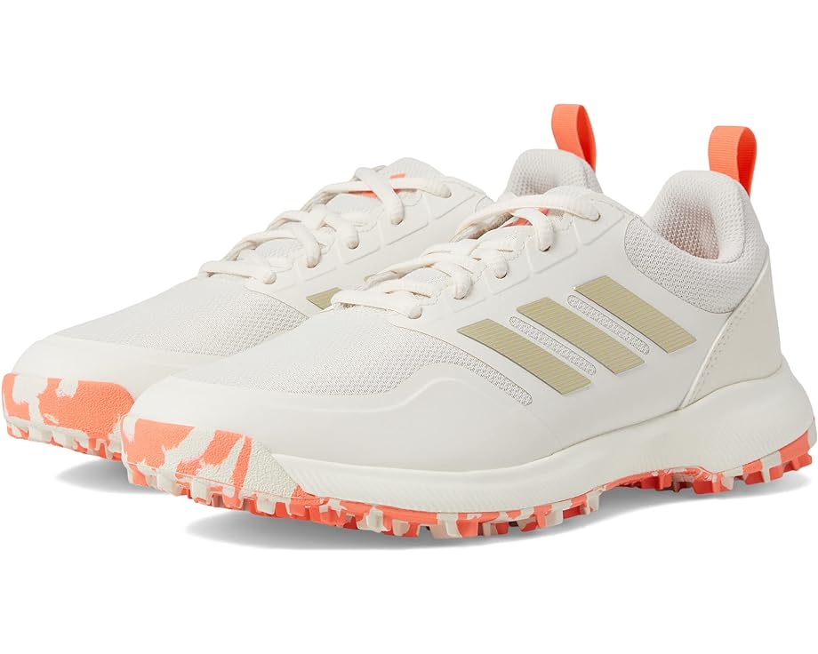 Кроссовки Adidas Tech Response Sl 3 Golf Shoes, цвет Chalk White/Silver Metallic/Coral Fusion