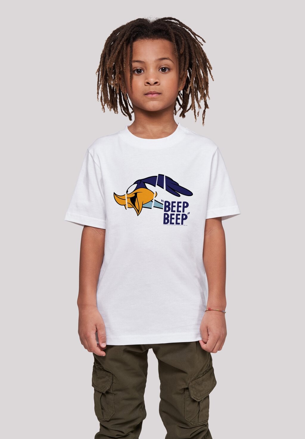 

Футболка с принтом Looney Tunes Roadrunner Beep Beep F4NT4STIC, белый