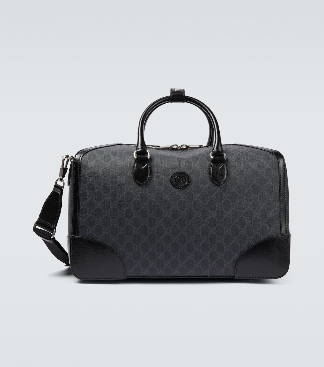 

Дорожная сумка Interlocking G из парусины Gucci, серый