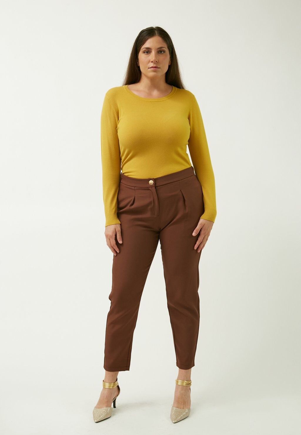 

Джемпер CREW NECK Maison Form'elle, горчично-желтый