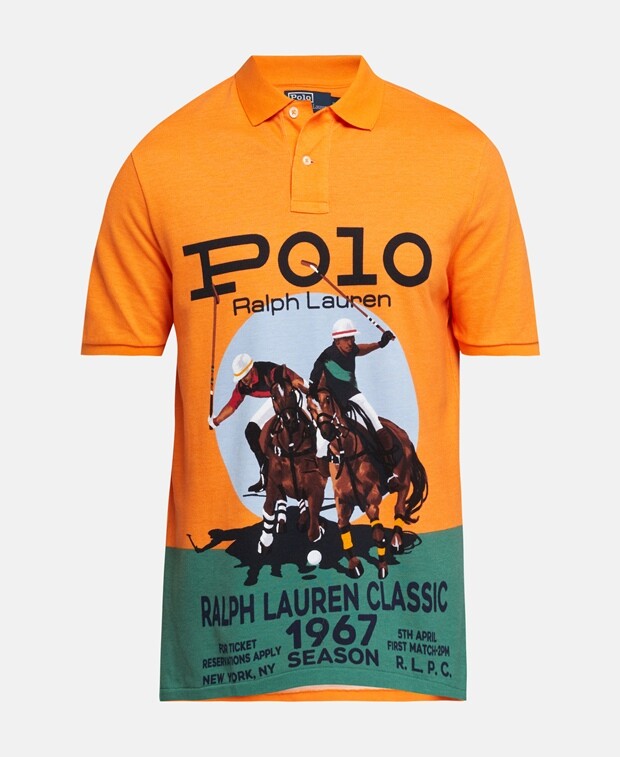

Рубашка поло Polo Ralph Lauren, светло-оранжевый