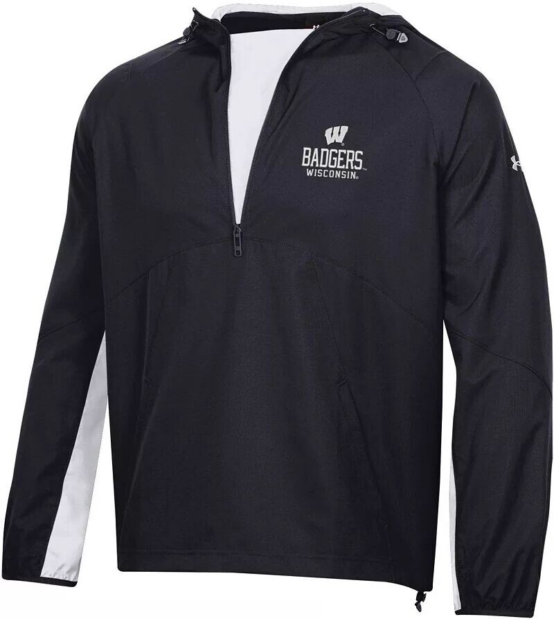 

Мужская черная куртка-анорак Under Armour Wisconsin Badgers