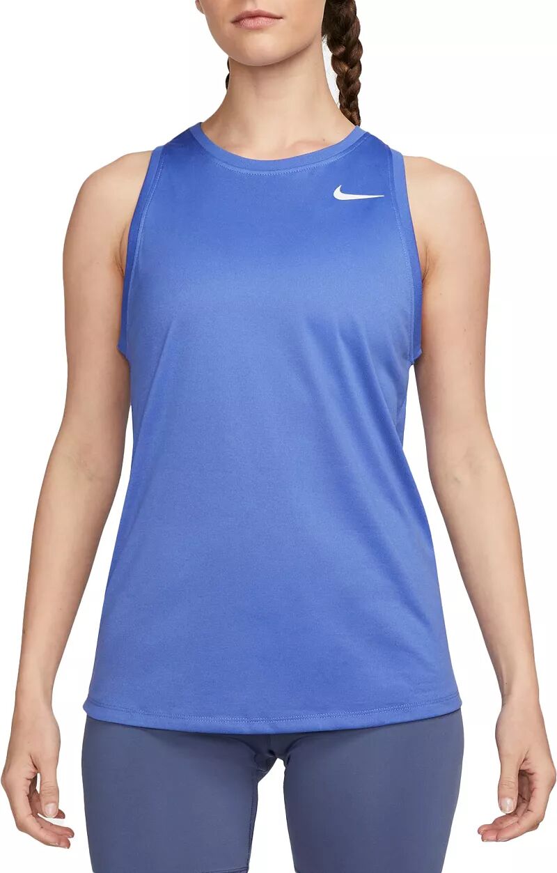 Женская тренировочная майка Nike Dri-FIT, голубой цена и фото