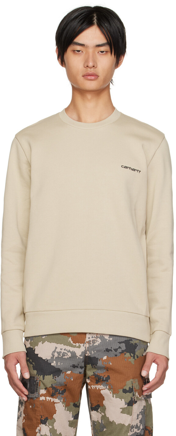 

Бежевый свитшот с круглым вырезом Carhartt Work In Progress