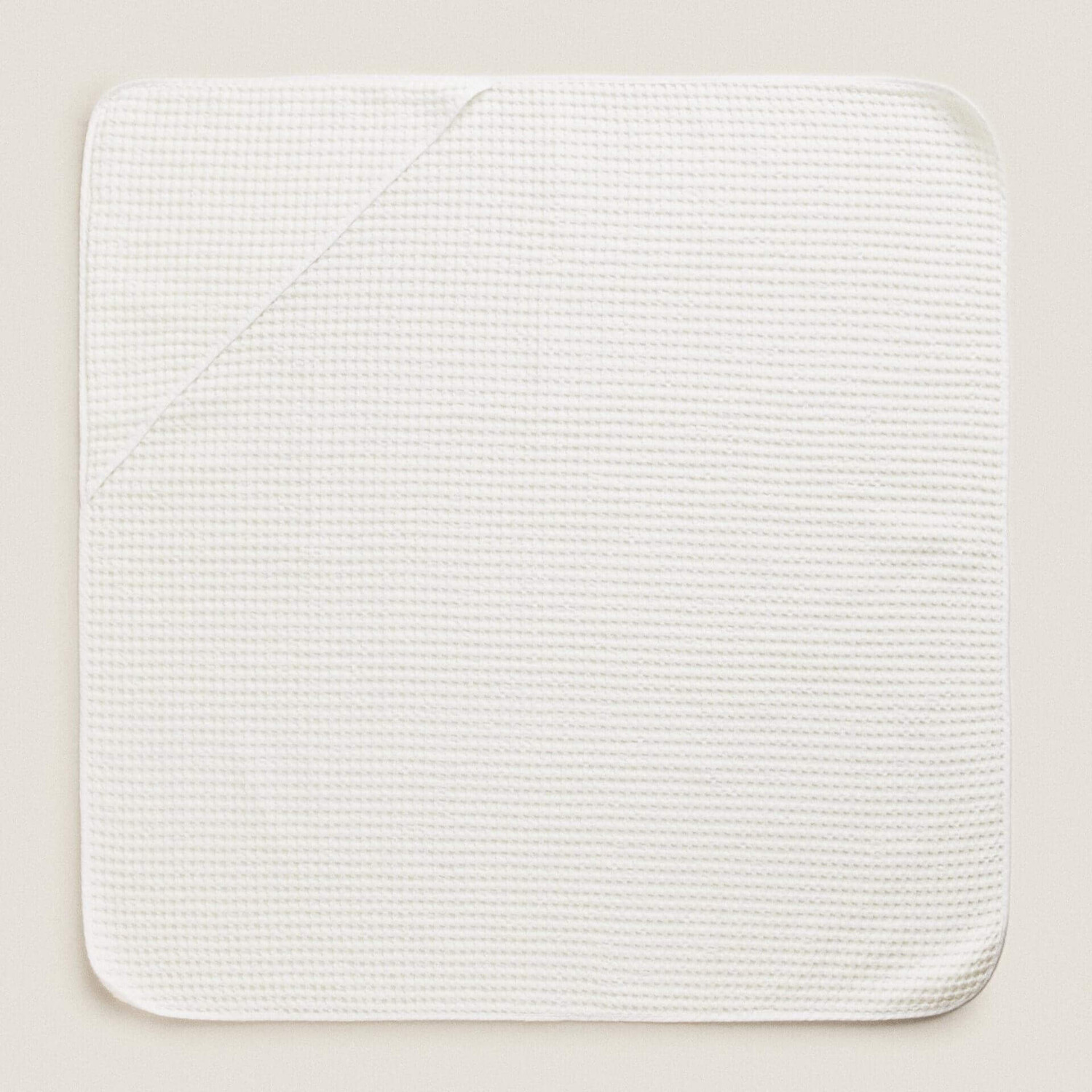

Полотенце с уголком Zara Home Coloured Waffle-knit, белый