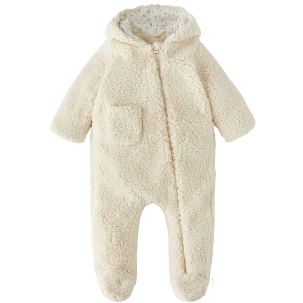 

Комбинезон Zara Kids Faux Shearling, светло-бежевый