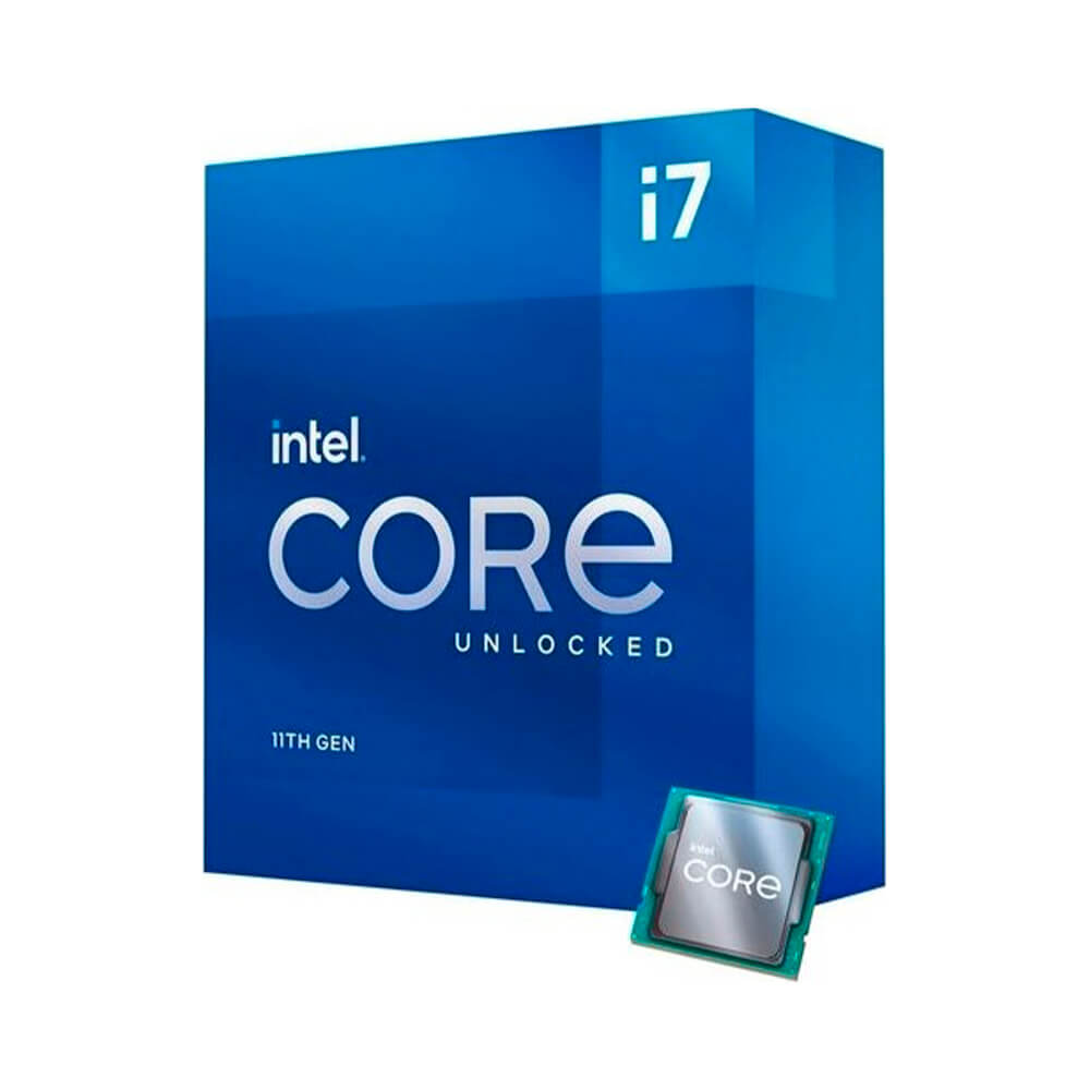 Процессор Intel Core i7-11700K BOX (без кулера), LGA 1200 процессор intel core i7 10700kf 3800 мгц intel lga 1200 box