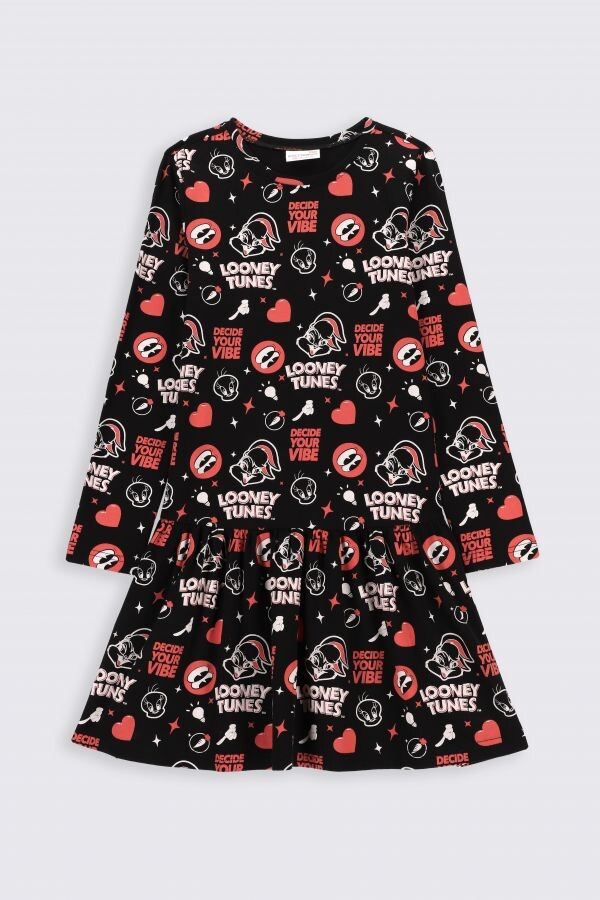 

Трикотажное платье Coccodrillo Looney Tunes, черный