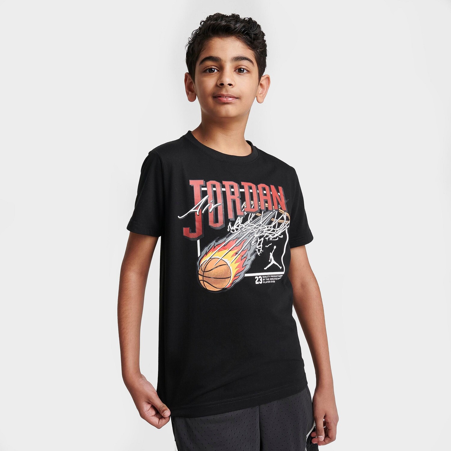 

Детская футболка Jordan Fireball Dunk, черный