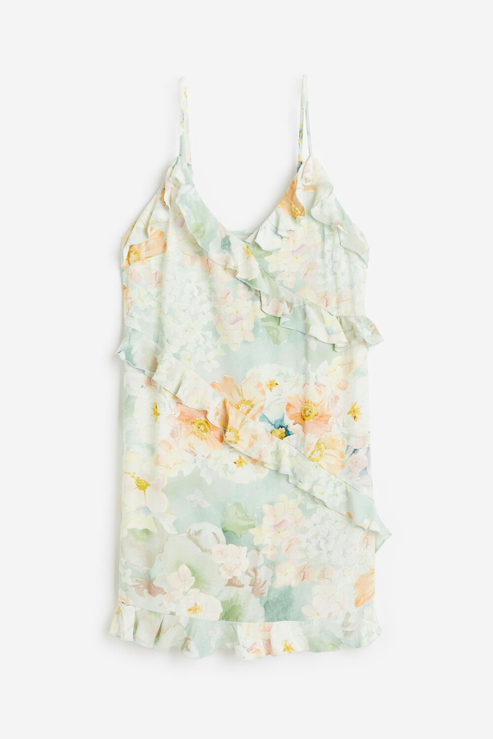 

Платье H&M Flounce-trimmed Crêped, светло-зеленый