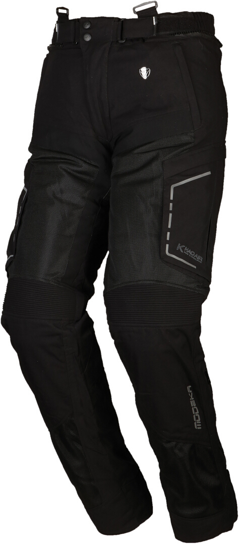 Брюки Modeka Khao Air мотоциклетные текстильные, черный женские мотоциклетные текстильные брюки khao air modeka черный светло серый