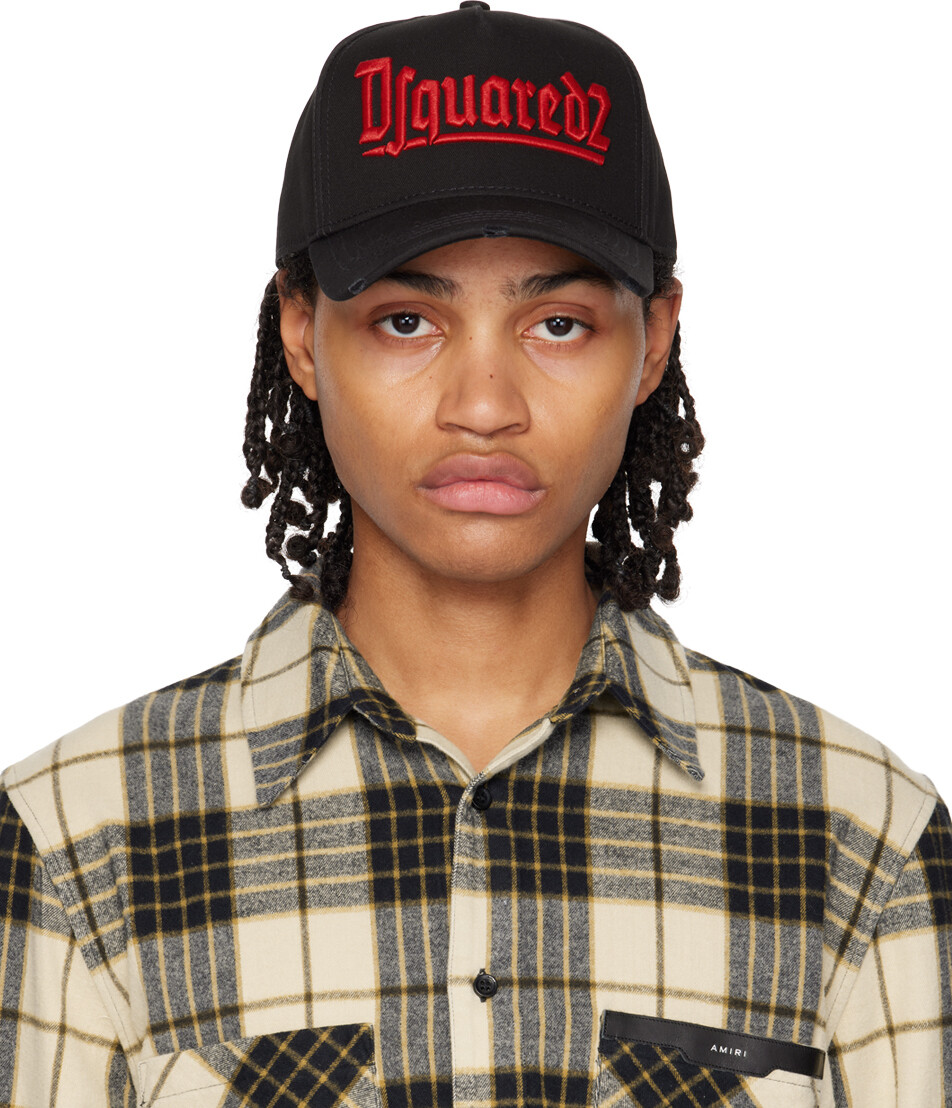 

Черная готическая кепка Dsquared2