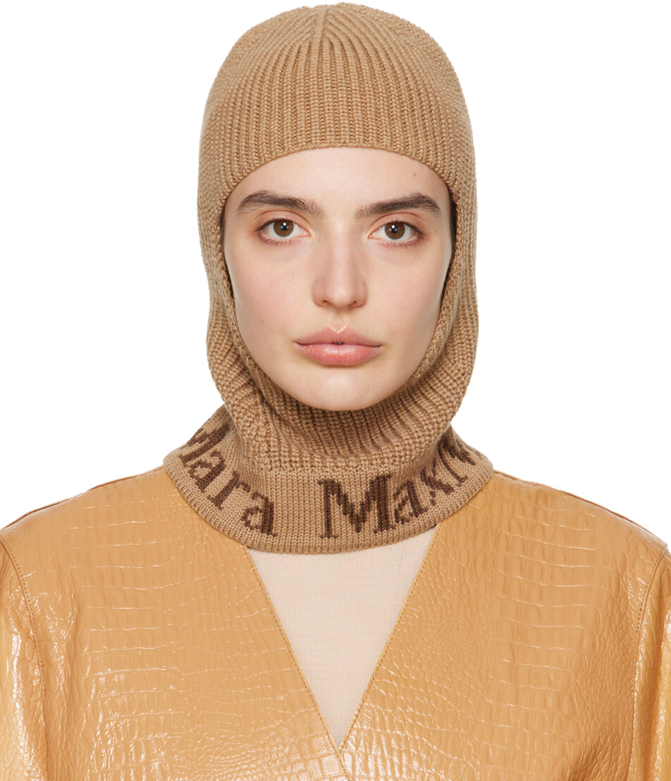 

Коричневая шерстяная балаклава Max Mara