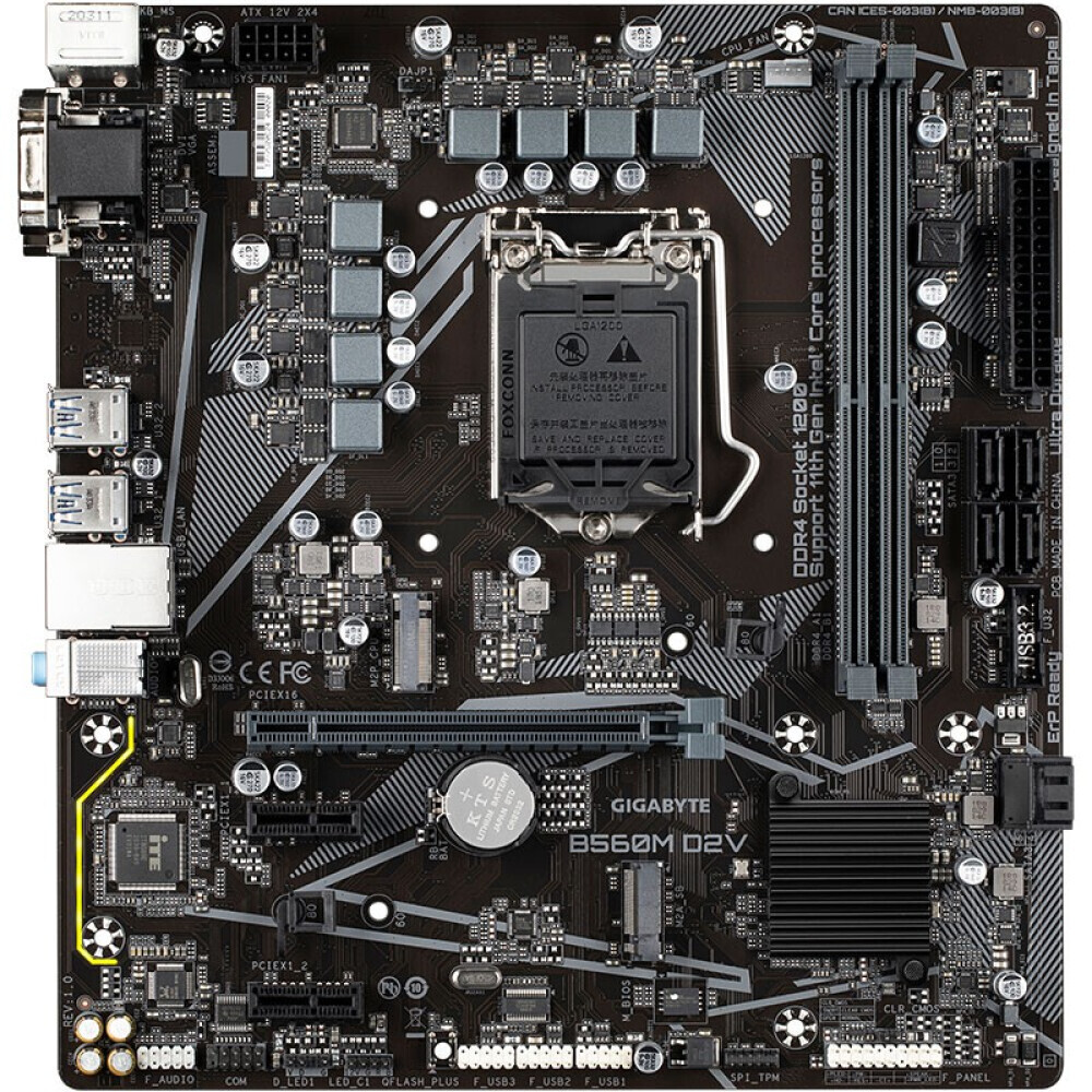 

Материнская плата Gigabyte B560M D2V, LGA1200, DDR4