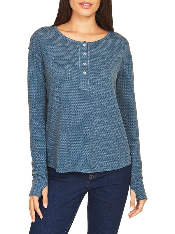 

Топ charlee с принтом henley DR2 by Daniel Rainn Dark teal