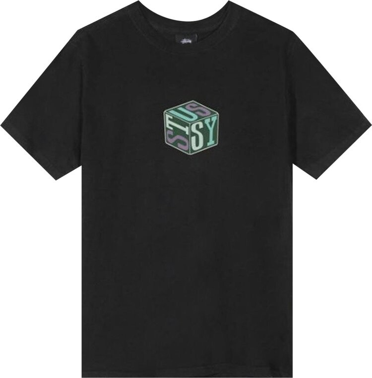 

Футболка Stussy Cube Pigment Dyed Tee 'Black', черный
