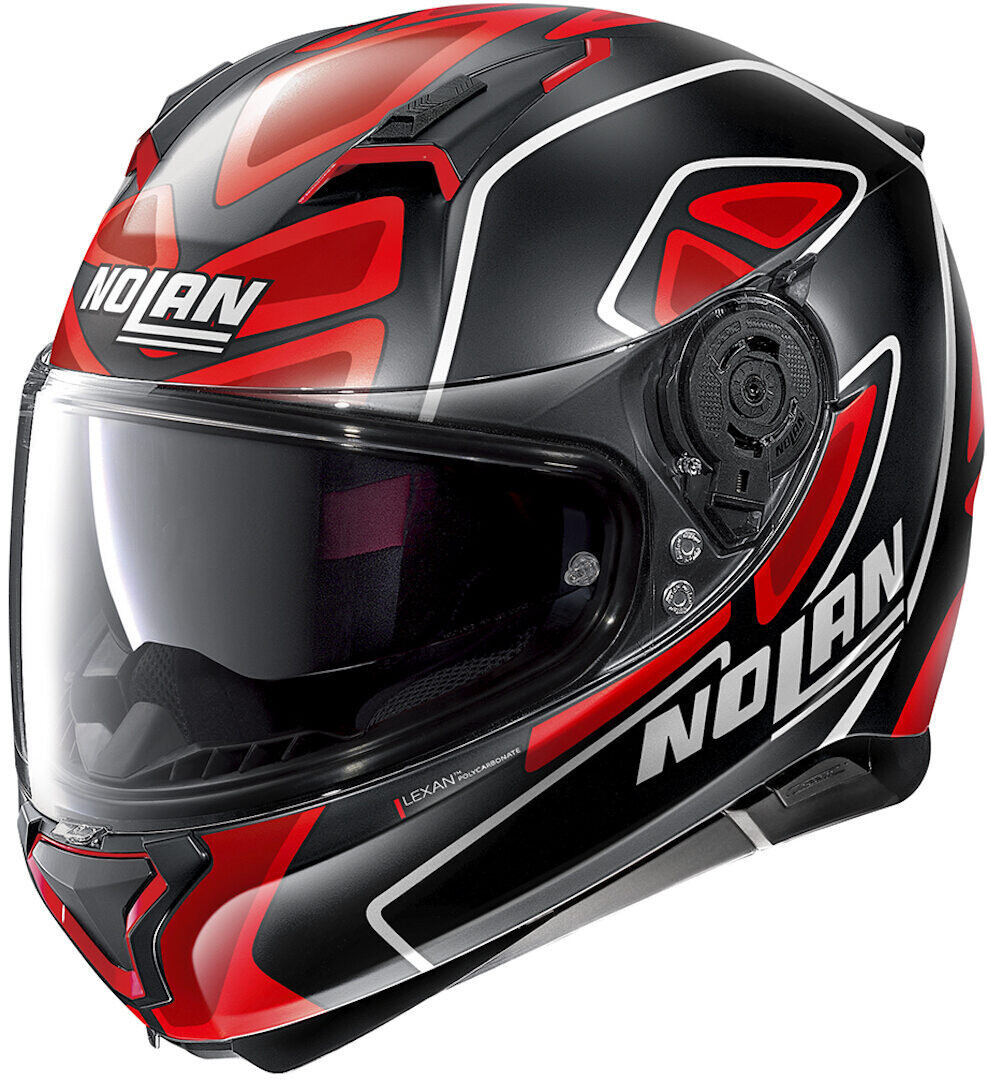 

Шлем Nolan N87 Gemini Replica D. Petrucci N-Com, черный/красный/белый