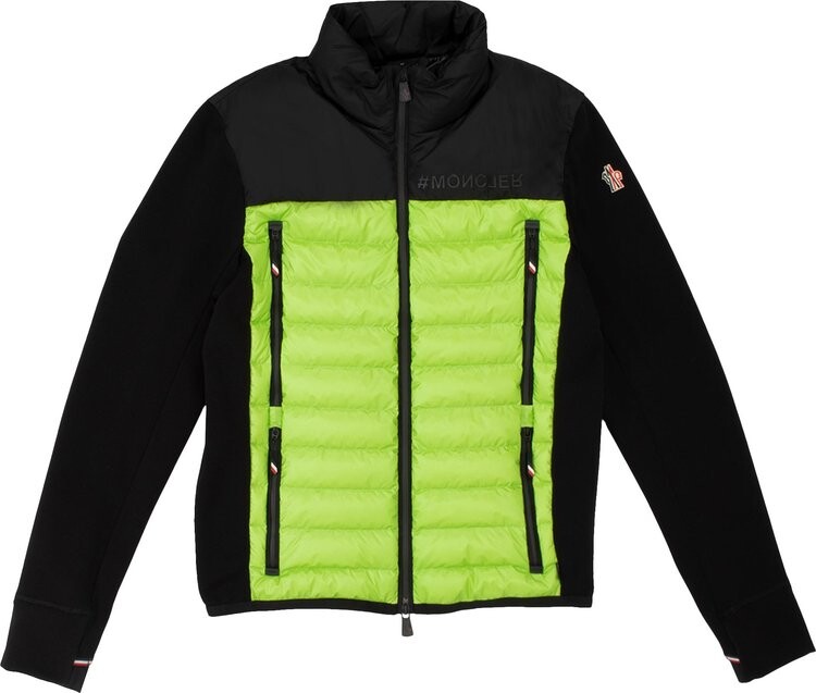 

Кардиган Moncler Grenoble Zip Up Cardigan 'Green/Black', зеленый