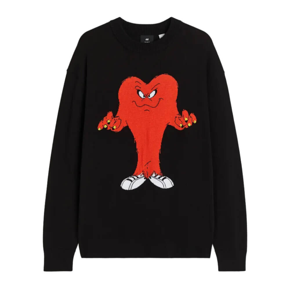 

Свитер H&M Relaxed Fit Looney Tunes, черный