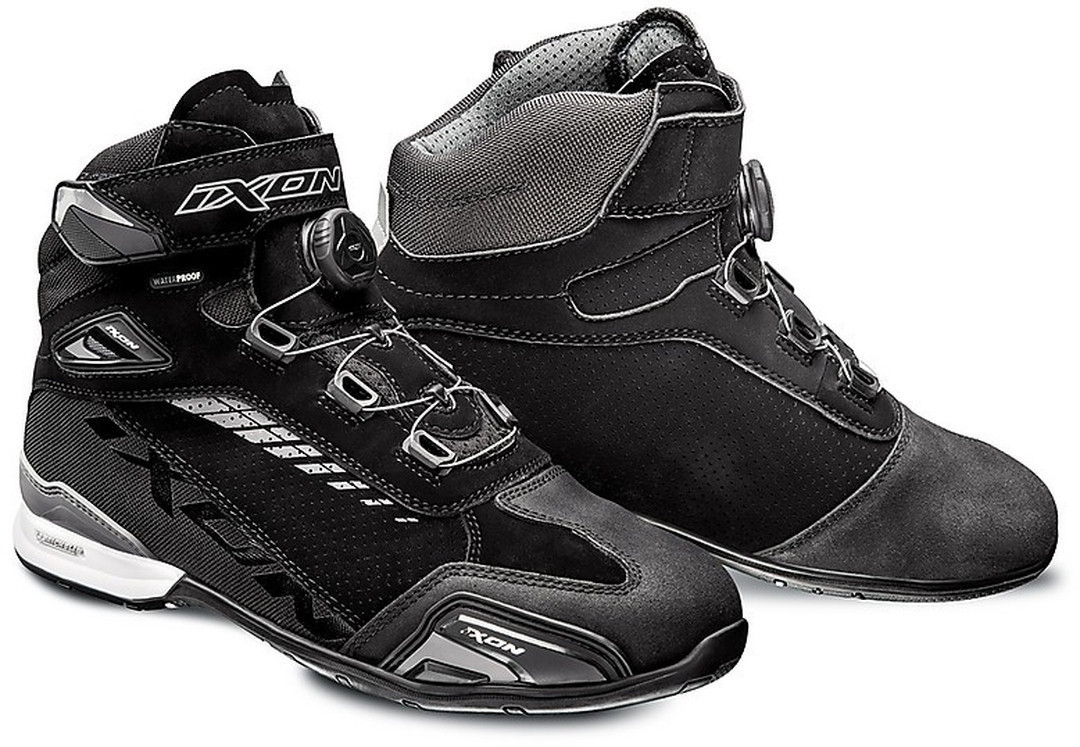 Обувь Ixon Bull Vented для мотоциклов, черно-серая