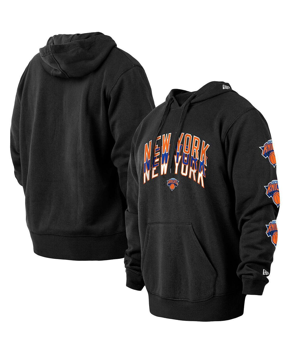 

Мужская черная толстовка с капюшоном new york knicks 2022/23 city edition big and tall pullover New Era, черный
