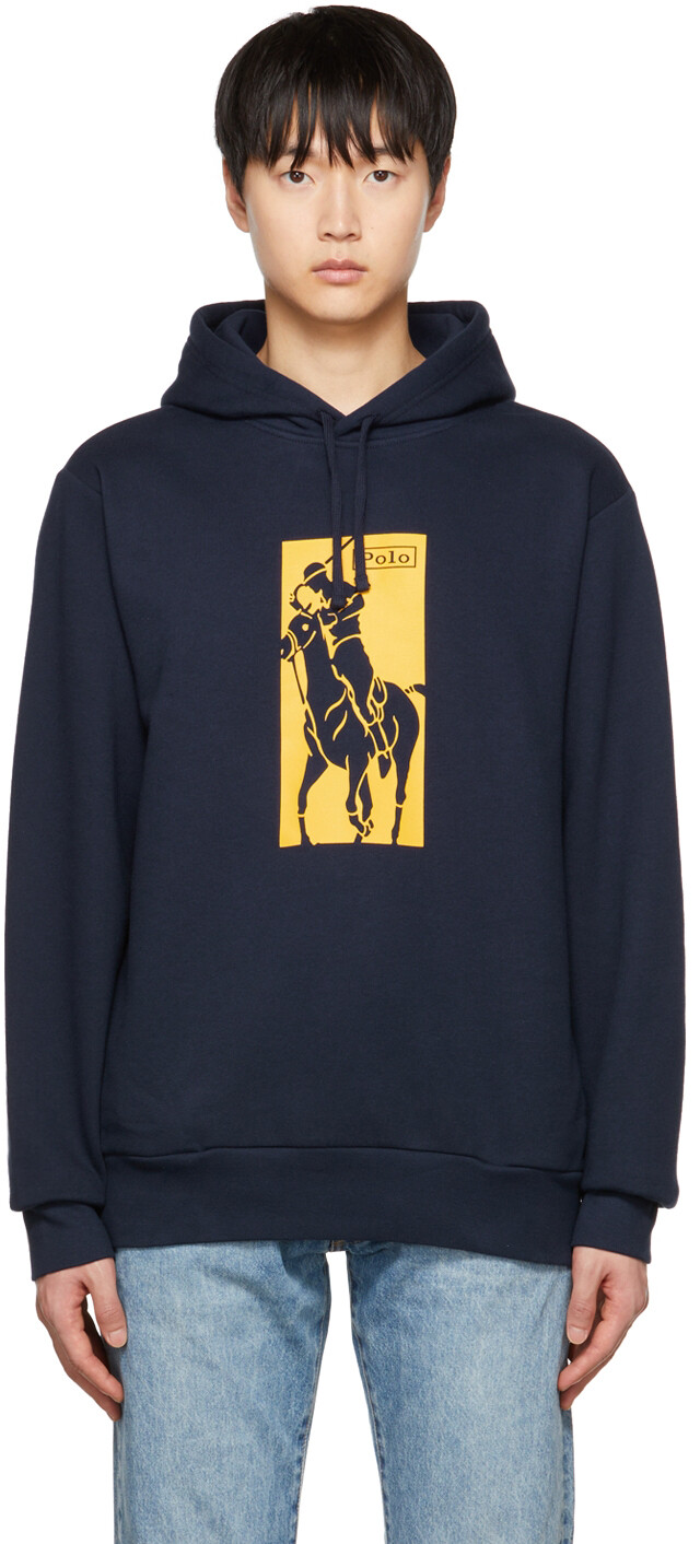 

Темно-синяя худи с большим пони Polo Ralph Lauren