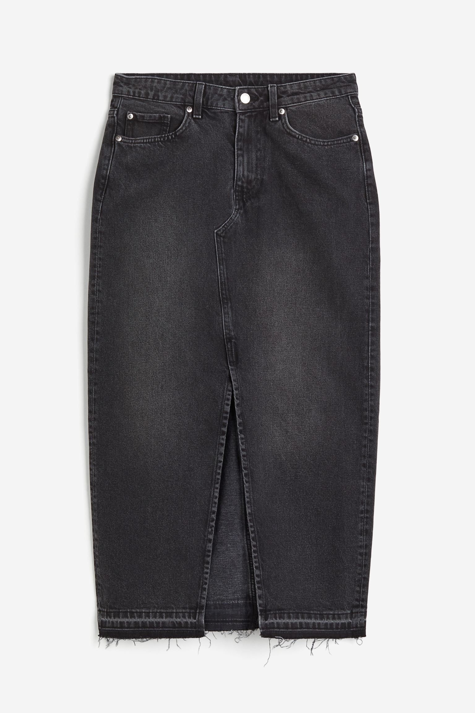 Джинсовая юбка H&M, черный