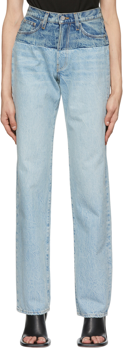 

Синие широкие джинсы AMIRI