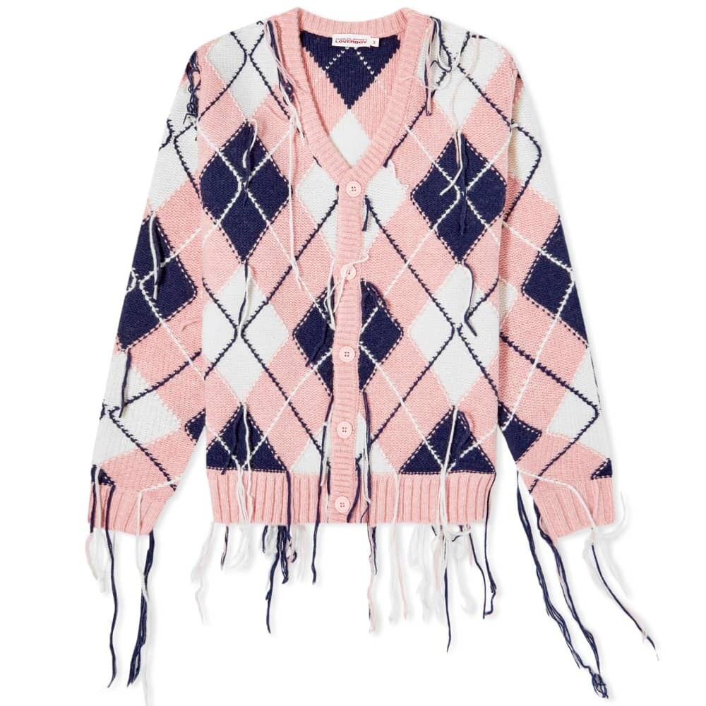 

Джемпер Charles Jeffrey Guddle Argyle Cardigan, Розовый