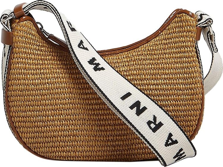 

Сумка Marni Small Bey Bag Raw Sienna/Natural/Black, коричневый