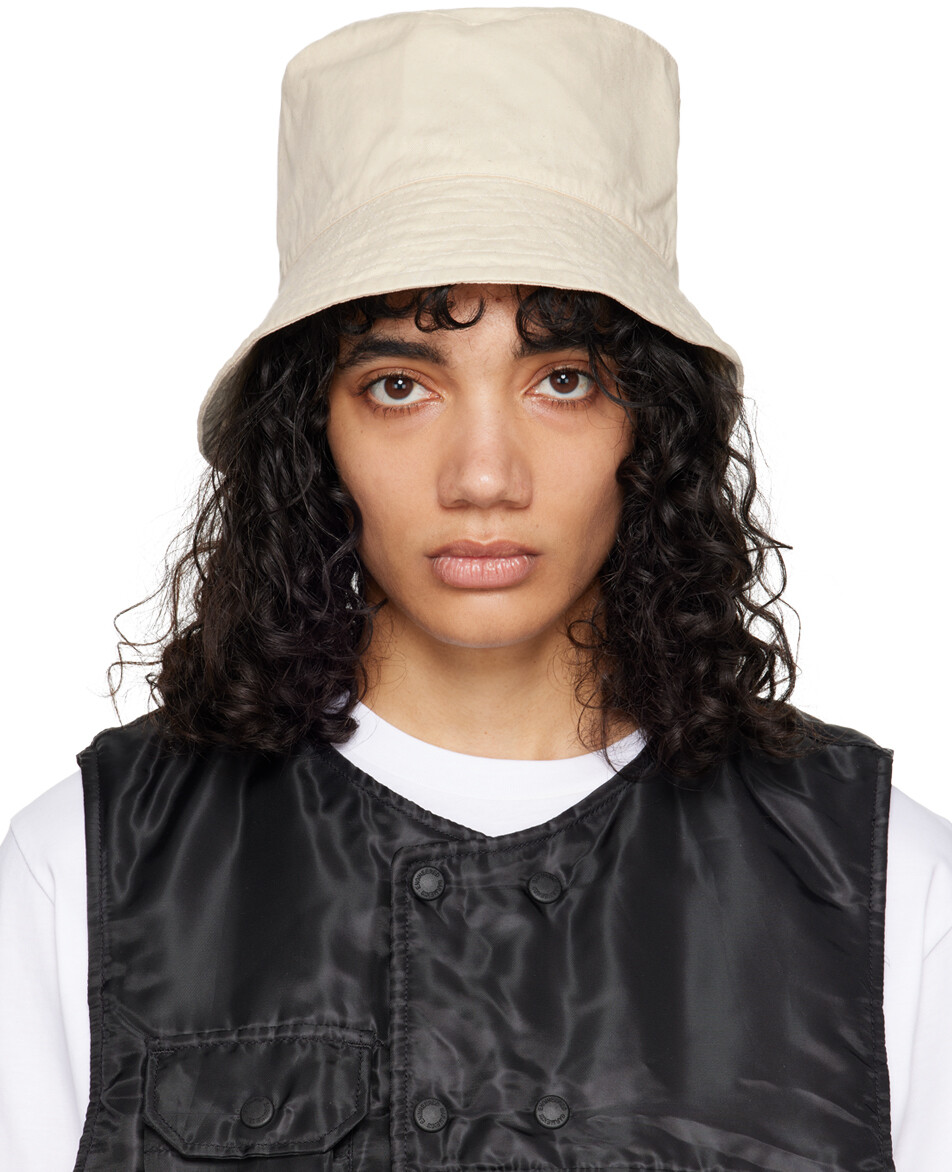 

Бежевая хлопковая панама Engineered Garments