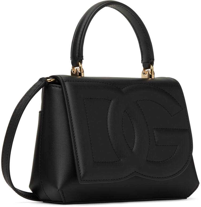 

Черная маленькая сумка через плечо с логотипом DG Dolce & Gabbana