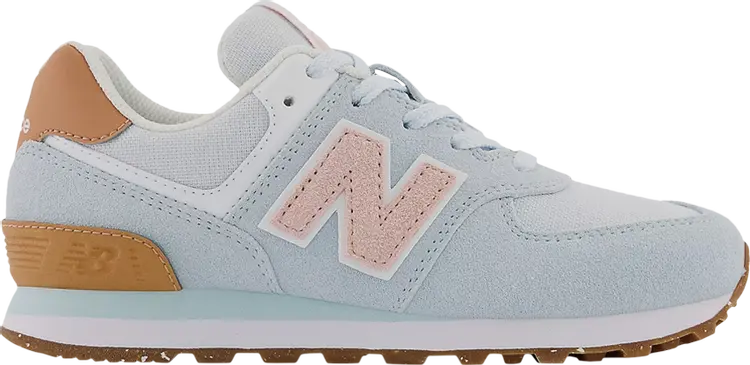 

Кроссовки New Balance 574 Little Kid 'Morning Fog Gum', синий